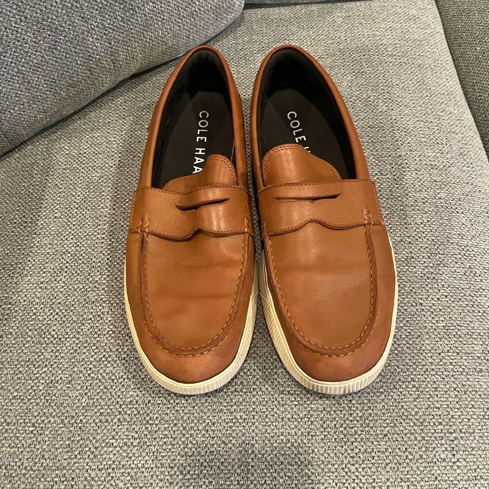 Cole Haan Men's Tan Slip-On Loafers